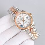 C Factory ROLEX 904L Steel Swiss 2671 Automatic Movement 28MM White Lady Watch